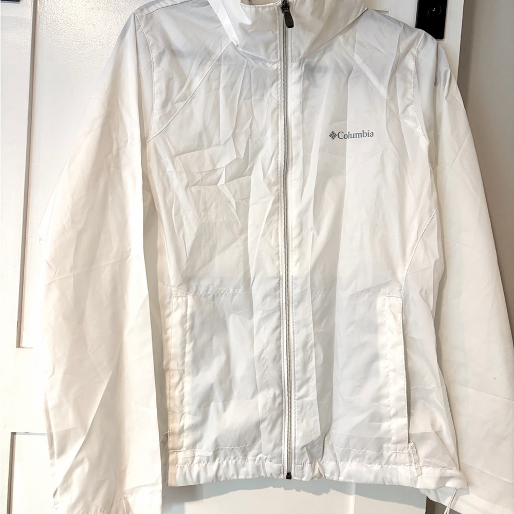 Columbia white Outdoor windbreaker Jacket